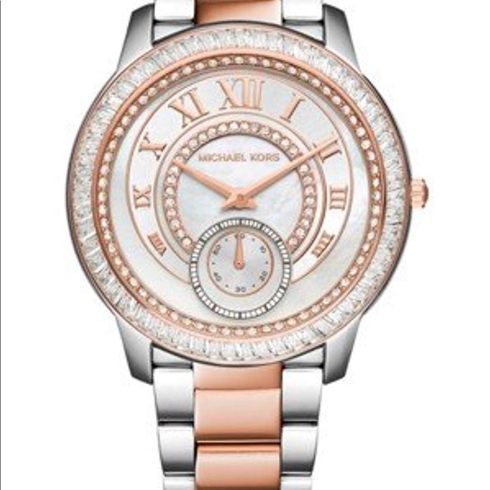 MK two-tone Chronograph watch